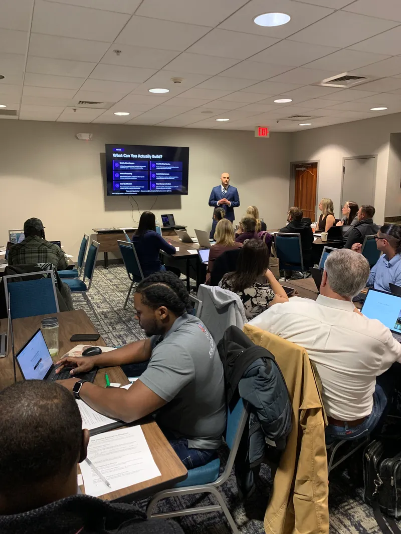 Paul Ascenzi presenting at Real AI for Business event, March 2026