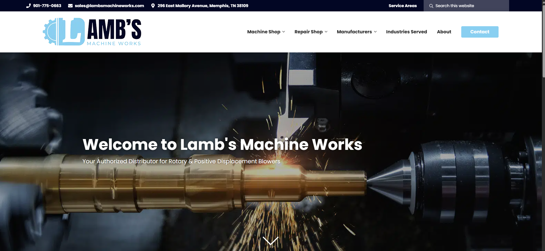 Lamb's Machine Works — authorized distributor for rotary and positive displacement blowers